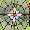 Chloe Lighting Eminent Tiffany-Style Geometric Stained Glass Window Panel 25`` Height - 3 of 4