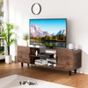 VYNXARIA TV Stand for 55 Inch TV, Entertainment Center with Storage Cabinets, Soft Hinge Door with Handle,Rustic Brown - 2 of 4