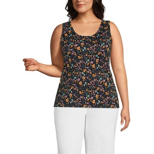 Lands' End Women's Cotton Tank Top - 1 of 3