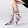 Anna-Kaci Women's 3-Pack Leopard Print Ankle Socks with Soft Knit Fabric and Allover Animal Pattern - 3 of 4