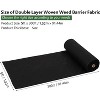 Weed Barrier Landscape Fabric, 5Ft x 300Ft, Heavy Duty 5.0 Oz Woven Geotextile for Weed Control, Garden Ground Cover Mat, Durable, Tear-Resistant - 2 of 4