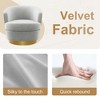 Hyleory Velvet Swivel Barrel Chair(set of 2) - 4 of 4