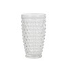 Martha Stewart Chauncey 4pk 14.3oz Hobnail Handmade Glass Tumblers - 2 of 4