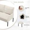 CAVINAS 45.7" Loveseat Couch - Metal Frame Sofa with Comfortable Upholstered Seating, Compact Practical Furniture for Living Room, Bedroom - 4 of 4