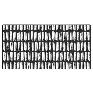 Emanuela Carratoni Black and White Texture Desk Mat - 1 of 4