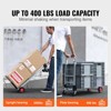VEVOR Aluminum Folding Hand Truck, 2 in 1 Design 400 lbs Capacity, Dolly Cart with Rubber Wheels for Transport and Moving, Silver - 3 of 4