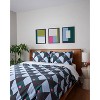 society6 Holli Zollinger Bauhaus Copenhagen Brushed Cotton Duvet Set Blue - 3 of 4