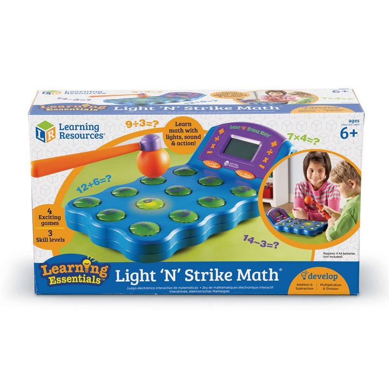 Learning Resources Light N Strike Electronic Math Game, Ages 6+, 5 of 6