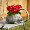 6.75"H Sullivans Charcoal Hedgehog Cast Planter, Gray - 3 of 3
