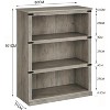 3 Tier Book Shelf, Farmhouse Tall Book Case with Storage, Wooden Display Bookshelves for Home Office, Living Room, Bed Room - 2 of 4