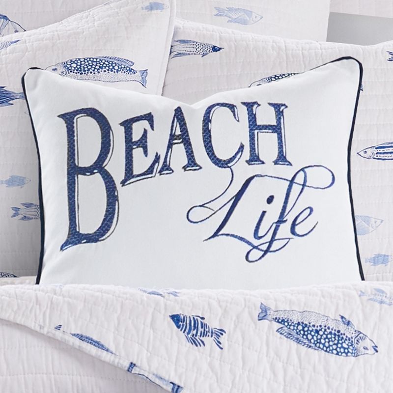 Indigo Tide Beach Life Pillow- Levtex Home, 2 of 4