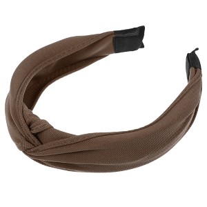 Unique Bargains Women's Knot Headband Hairband 1.2" Wide - 1 of 4