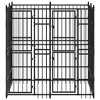 vidaXL Outdoor Dog Kennel Large Dog Crate Dog Cage Exercise Playpen Steel - 2 of 4