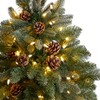 Nearly Natural 5-ft Colorado Fir Flocked Dusted Artificial Christmas Tree with 300 LED Lights - 3 of 4