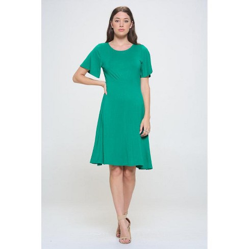 West K Women's Elli Short Sleeve Dress - X Large - Kelly Green : Target