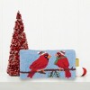 C&F Home 6" x 12" Winter Cardinal Hooked Small Petite Christmas Holiday Throw Pillow - 3 of 4