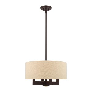 Livex Lighting Cresthaven 4 - Light Chandelier in  Bronze/Antique Brass - 1 of 4