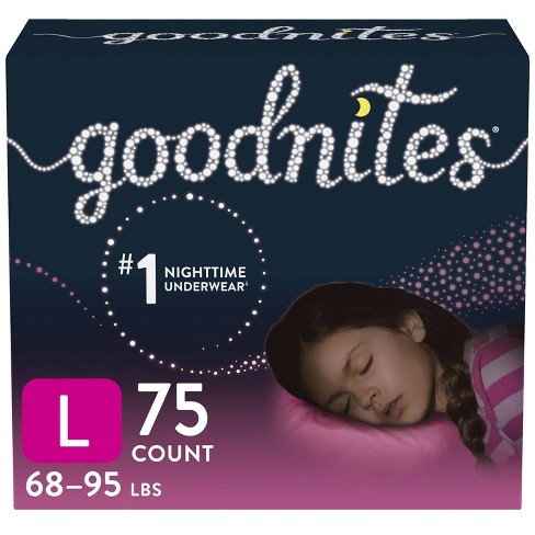 GoodNites Disposable Bed Pads for Nighttime Bedwetting, Non-Slip