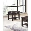 Rectangular Wood End Table with 1 Drawer, Open Shelf, and Metal Pull for Living Room or Family Room Spaces - 3 of 4