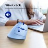 Evo Bytes Blue Adjustable Rechargeable Ergonomic Wireless Mouse - 4 of 4