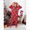 PATPAT Matching Family Christmas Onesie Pajamas C Holiday Hooded Jumpsuit Sleepwear PJs Couples Xmas Loungewear with Socks - 2 of 4