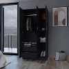 NicBex Armoire Wardrobe Closet Storage Cabinet with Doors & Shelves for Bedroom - 4 of 4
