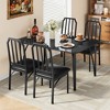 Kitchen Table Chairs Set of 2 ,Dining Room Table Set with  Comfortable Cushion, Kitchen Furniture set  with Chairs Suitable for living room,Kitchen - 4 of 4