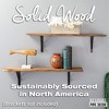RESTORE Trail Brown 36 in. Live Edge Wood Shelf (Wood Only) by Pipe Decor - 2 of 4