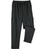 Collections Etc Men's French Terry Drawstring Waist Cargo Pants - 4 of 4