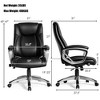 Costway Big & Tall  Office Chai Ergonomic Swivel Chair w/ Lumbar Support - 3 of 4