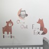 Bedtime Originals Animal Alphabet Beige/Gray Bear/Owl/Fox Woodland Wall Decals - 3 of 4