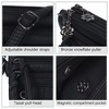 Generic Small Crossbody Bag Leather Crossbody Purse Triple Compartments Cell Phone Purse Shoulder Bags - 3 of 4