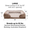 FurHaven Velvet Waves Perfect Comfort Cooling Gel Top Memory Foam Sofa Dog Bed - 4 of 4