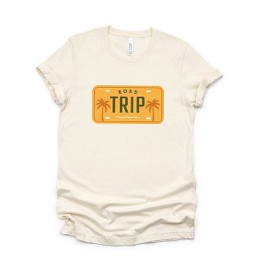 Simply Sage Market Women's Road Trip Licsense Plate Short Sleeve Graphic Tee - 1 of 4