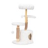 TopComfy Pet Tower Natural Branch Cat Tree Luxury Condo Eco Friendly Indoor Furniture Kitten Gift Pet Toy for Cats, White, 34.06"*17.72"*41.73" - 2 of 4