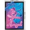 Trends International Disney Lilo and Stitch - Angel and Stitch Hug Framed Wall Poster Prints - 3 of 4