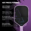 Aukfa Carbon Fiber Pickleball Paddle – 10K 3D Texture Thermoformed One-Piece Design with Fabric Woven Surface & 16mm PP Honeycomb Core - 4 of 4