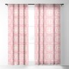 SunshineCanteen Sayulita Pink 50" x 108" Single Panel Sheer Window Curtain - Society6 - 2 of 4