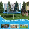 NAYSAYE Trampoline 12FT with Basketball Hoop Safety Net for Kids and Adults Outdoor Play, Blue, 144.00"*144.00"*99.00" - 2 of 4