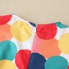 MyKids-USA Baby Colorful Polka Dot Pattern Butterfly Sleeves Cute Dress - 4 of 4