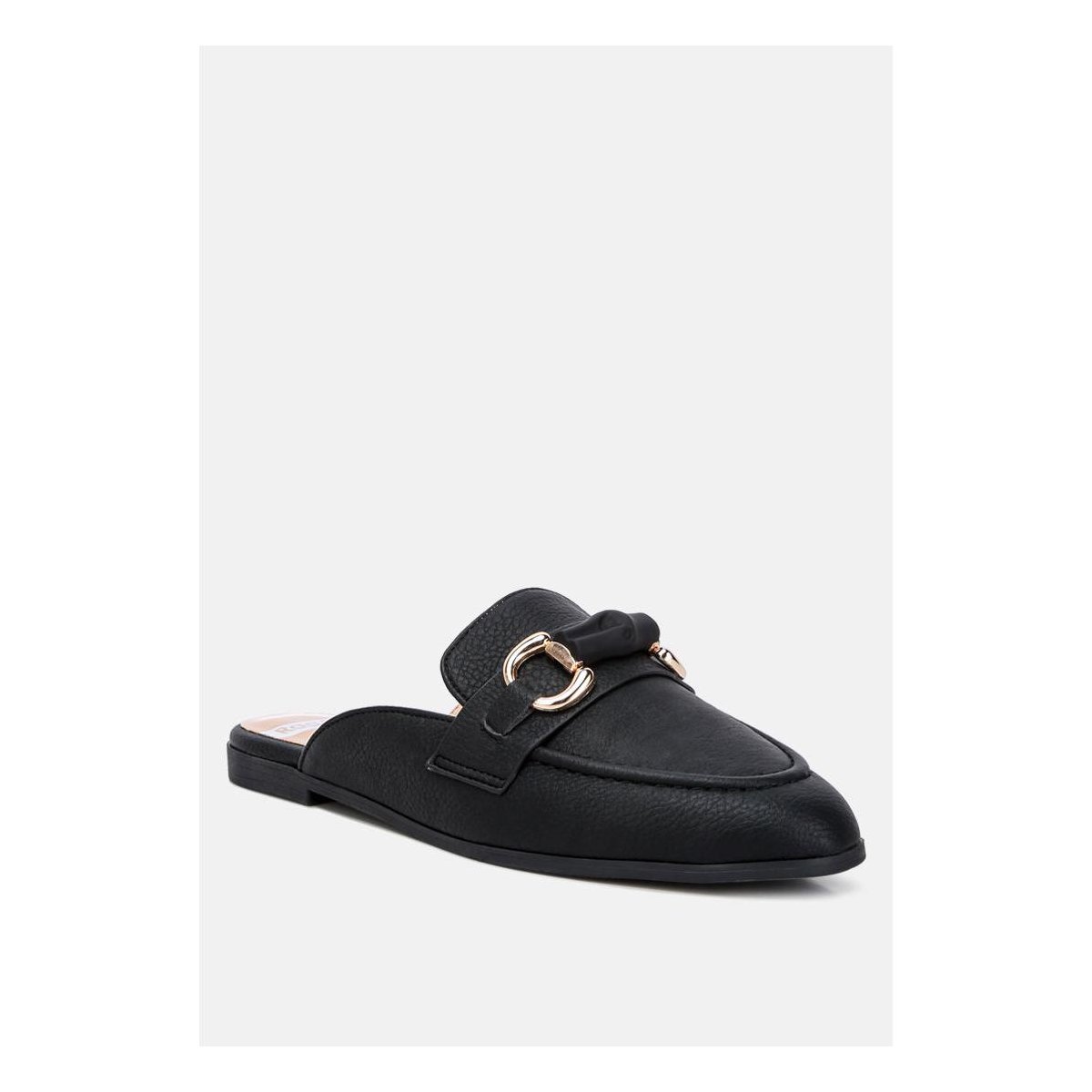Женские сабо Rag & Co Womens Abner Horsebit Embellished Slip On Mules In Black 7 — фото 2