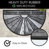 Evideco French Home Goods Half Round Door Mat - 30x18 Inch Rubber Outdoor Doormat - Non-Slip, Weather-Resistant - 3 of 4