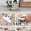 Modern Abstract Runner Rug Machine Washable Non-Slip Low Pile Carpet, No-Shedding Stain-Resistant Accent Rug for Hallways Kitchen Bedside - 4 of 4