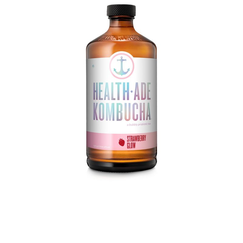 Health-Ade Strawberry Glow Kombucha &#8211; 16 fl oz, 1 of 9
