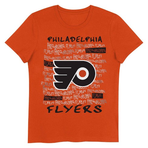 NHL Philadelphia Flyers Girls' Crew Neck T-Shirt - image 1 of 1