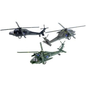 Playmaker Toys U.S. Army Sikorsky UH-60 Black Hawk Helicopter 10" Die Cast Metal Model Toy (1 Per Order, Color May Very) - 1 of 4