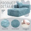 37.5'' Chenille Minimalist Loveseat Sofa with Sleeper and Ergonomic Deep Seat - 4 of 4
