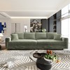 102.4'' Plush Corduroy L-Shaped Sectional Sofas with Movable Ottoman, Deep Seat and Convertible Lounge Chair - 4 of 4