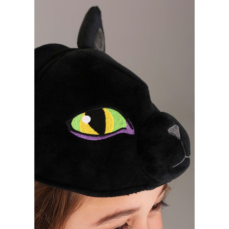HalloweenCostumes.com    Cat Plush Headband & Tail Costume Kit, Black, 2 of 6