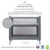 BreathableBaby Breathable Mesh 2-in-1 Mini Crib, Gray, Greenguard Gold Certified - 2 of 4